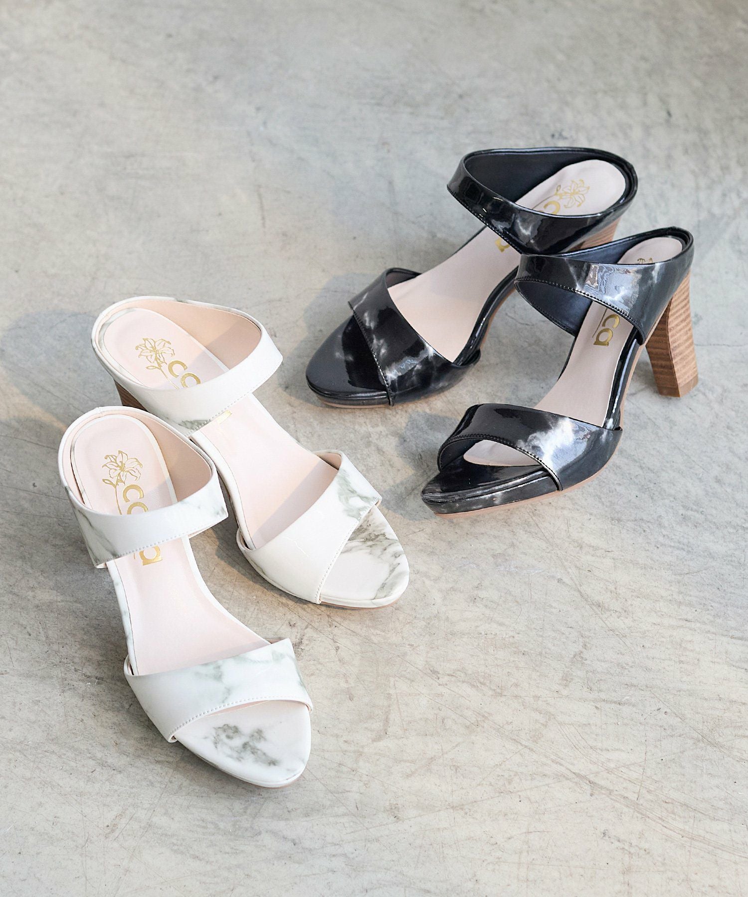 ストーム付きダブルベルトミュール | andex shoes product ONLINE STORE
