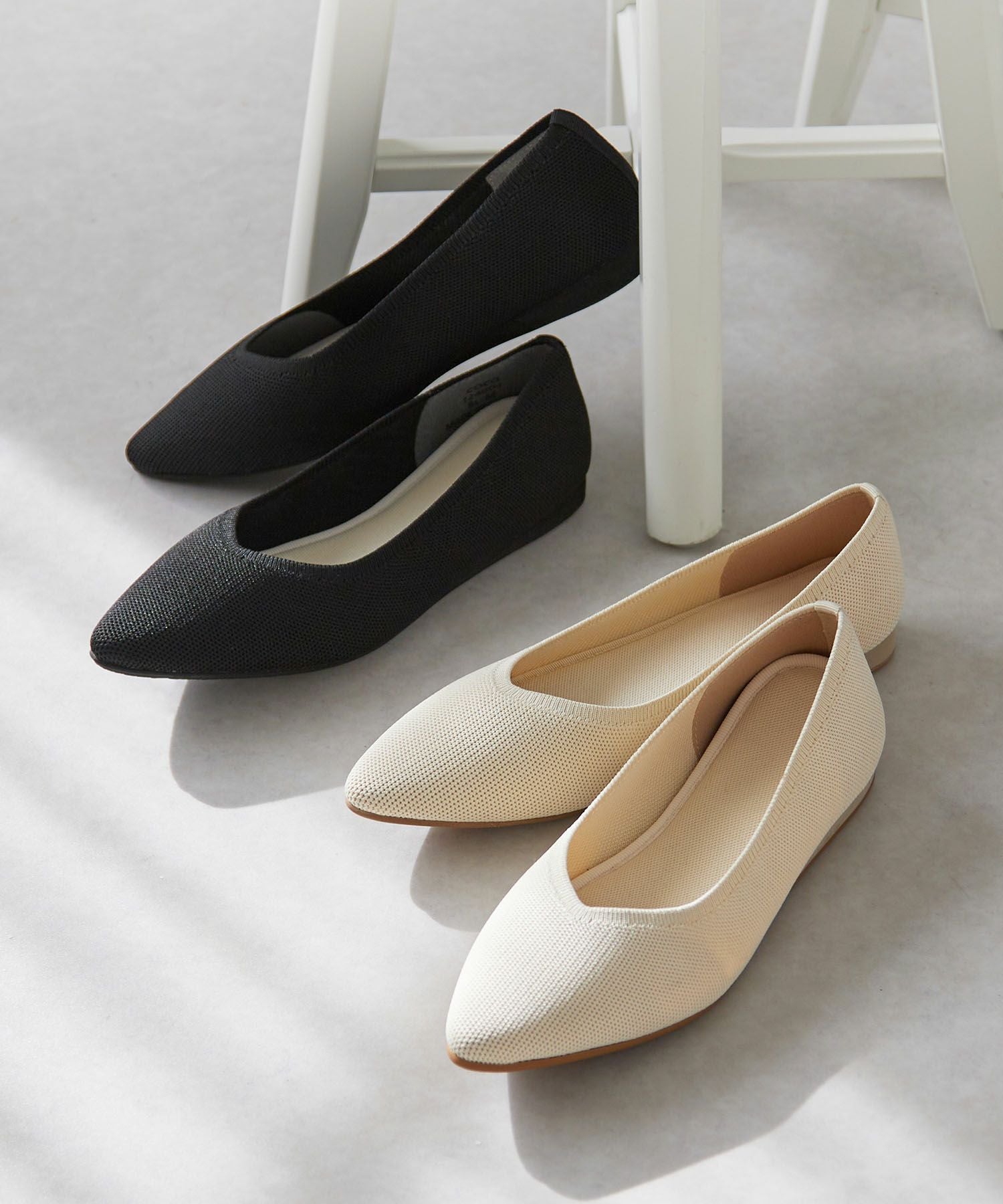 洗える・軽い・痛くない マルチニットパンプス | andex shoes product