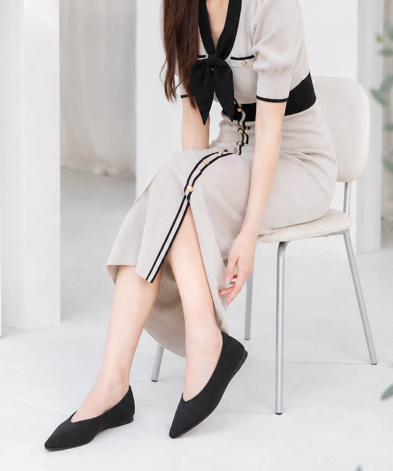 洗える・軽い・痛くない マルチニットパンプス | andex shoes product