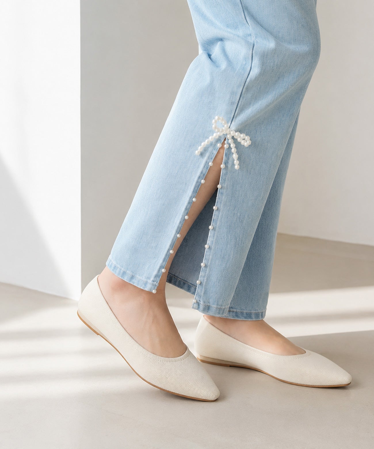 洗える・軽い・痛くない マルチニットパンプス | andex shoes product