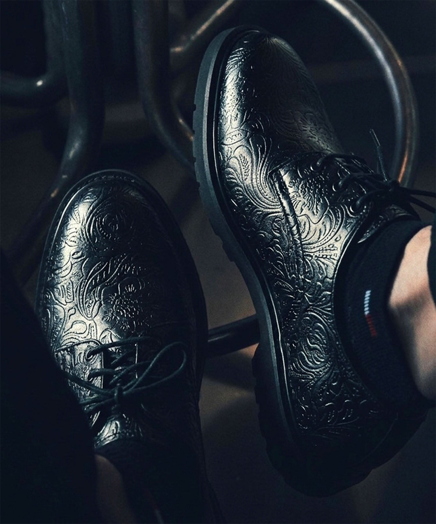 外羽根プレーントゥレースアップシューズ | andex shoes product