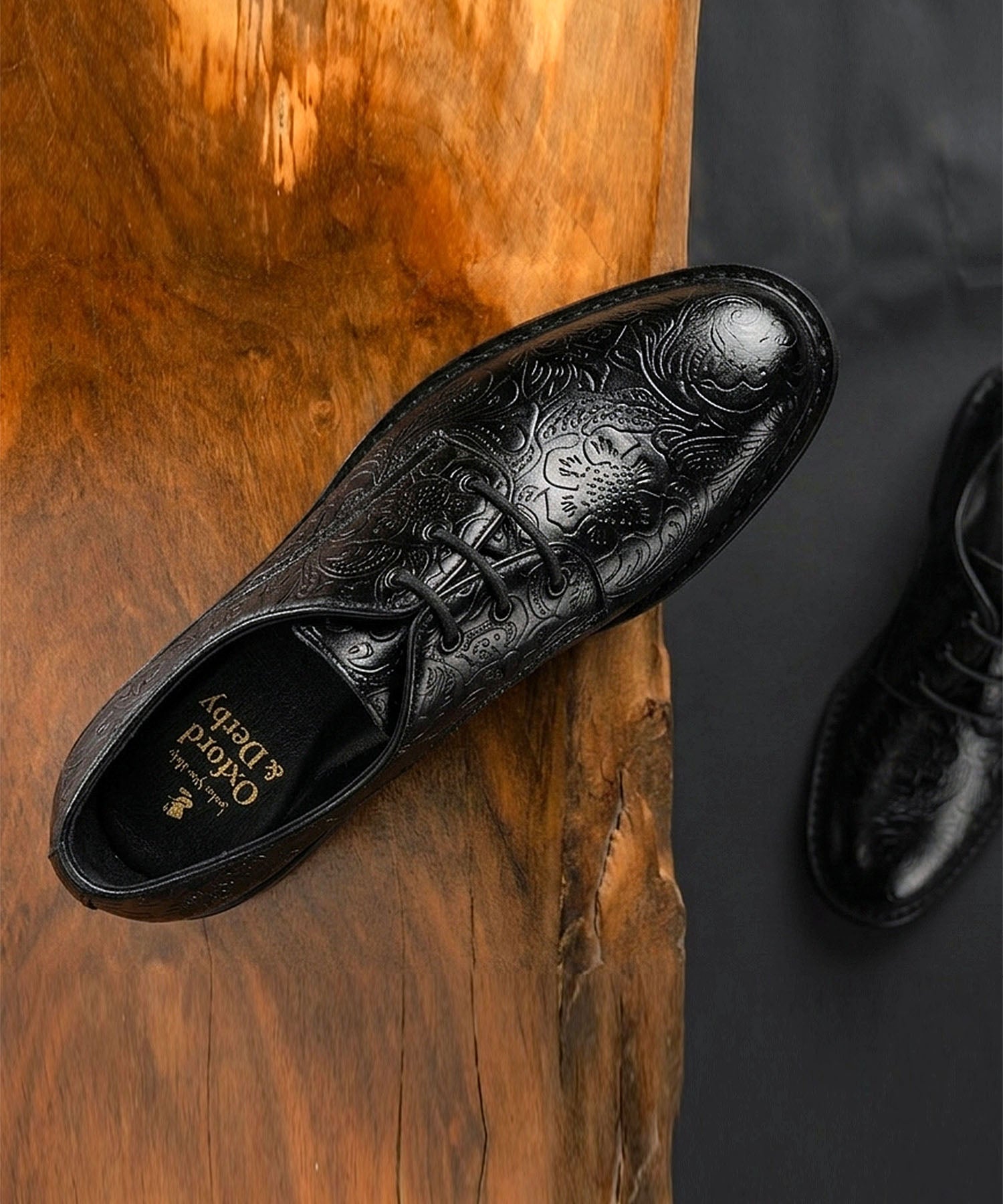 外羽根プレーントゥレースアップシューズ | andex shoes product