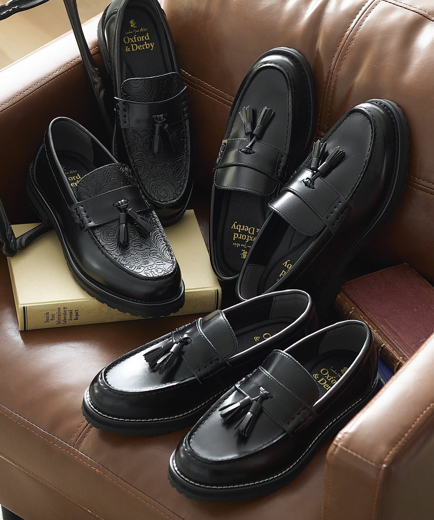 ＋4.5㎝タンクソールタッセルローファー | andex shoes product ONLINE