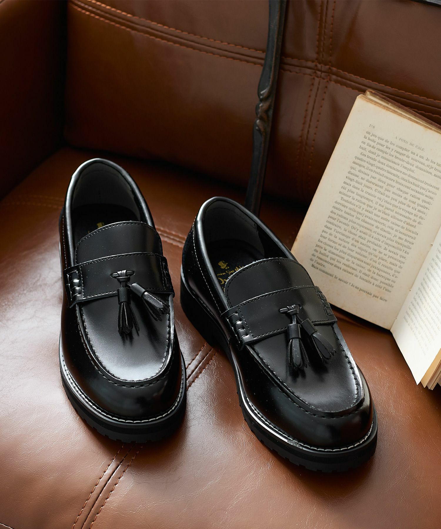 ＋4.5㎝タンクソールタッセルローファー | andex shoes product ONLINE