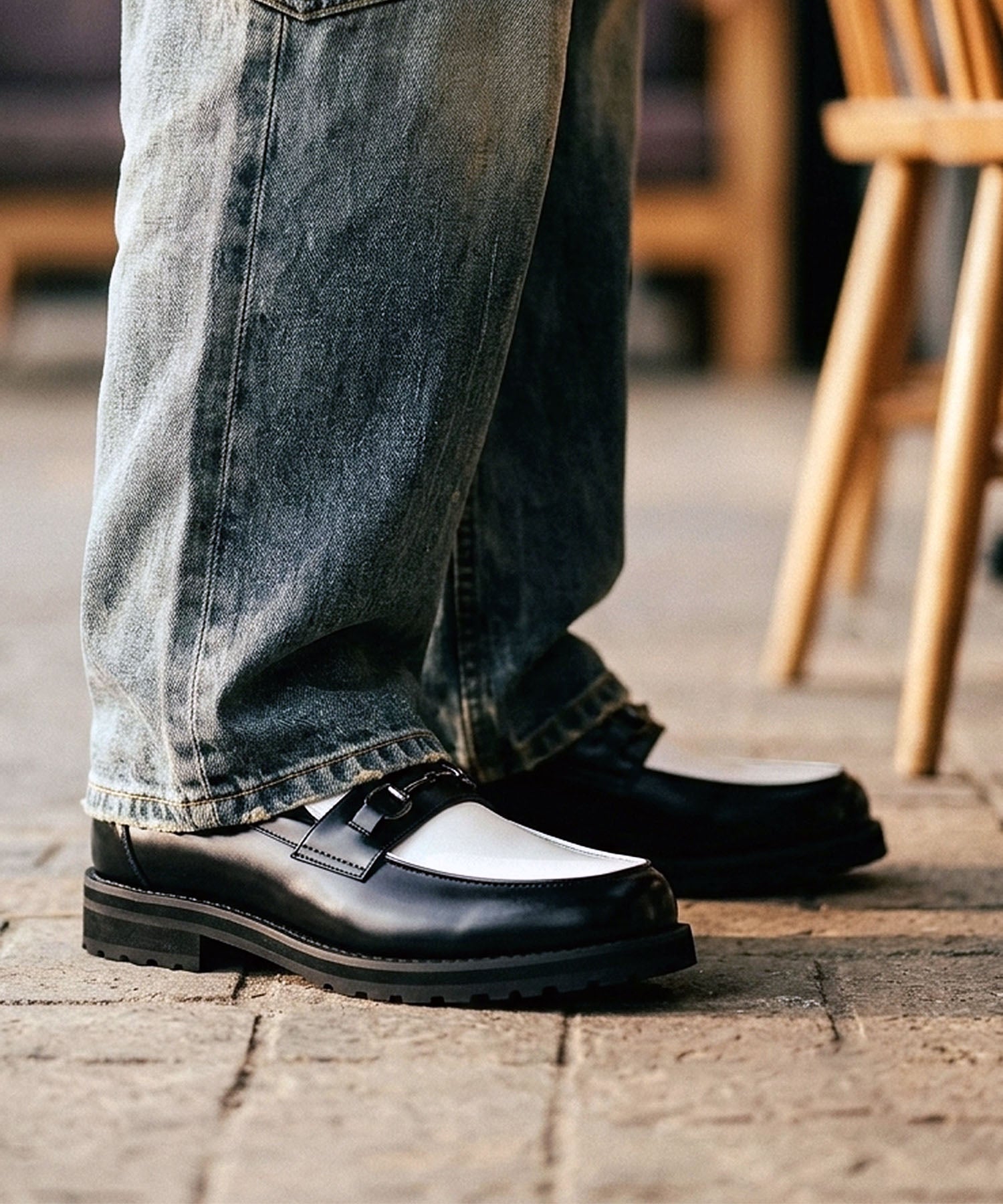 ＋4.5㎝タンクソールビットローファー | andex shoes product ONLINE STORE