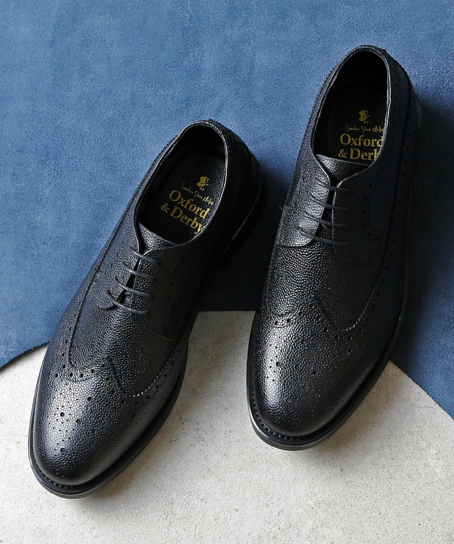 外羽根エンボスフルブローグ | andex shoes product ONLINE STORE