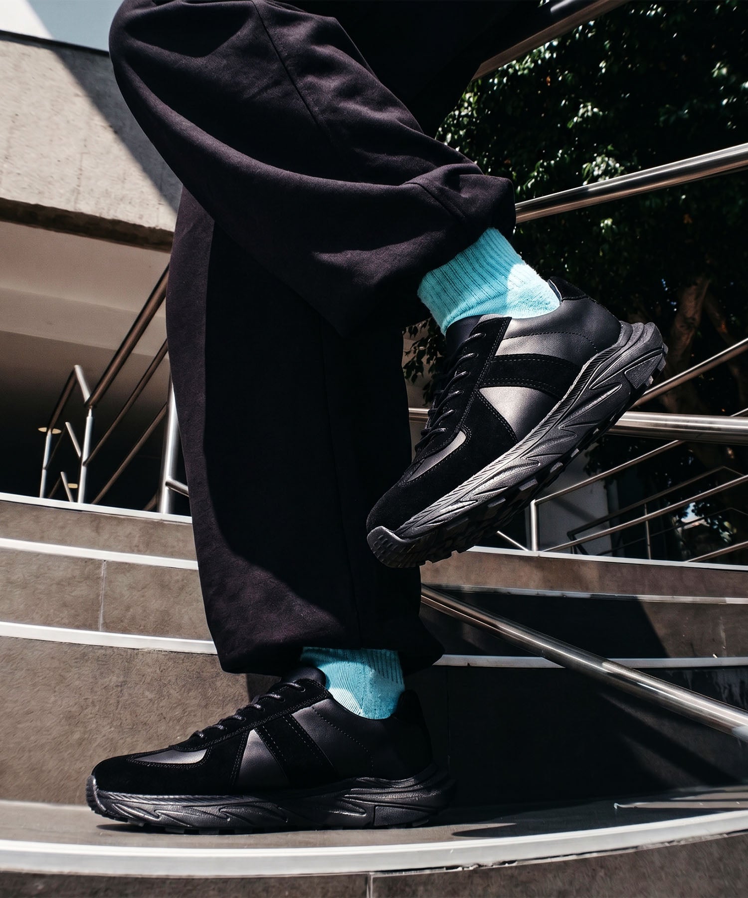 スタイルアップ ボリュームソール ジャーマントレーナー | andex shoes