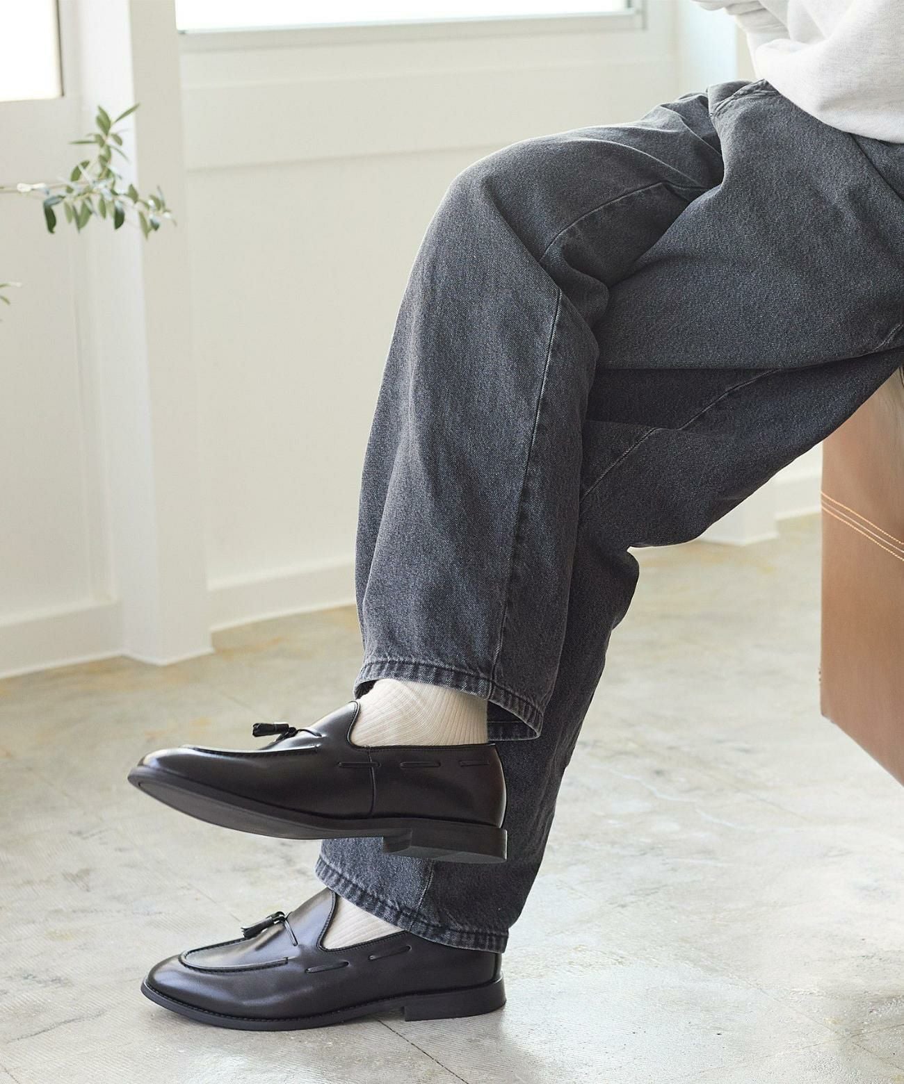 スリムタッセルローファー | andex shoes product ONLINE STORE