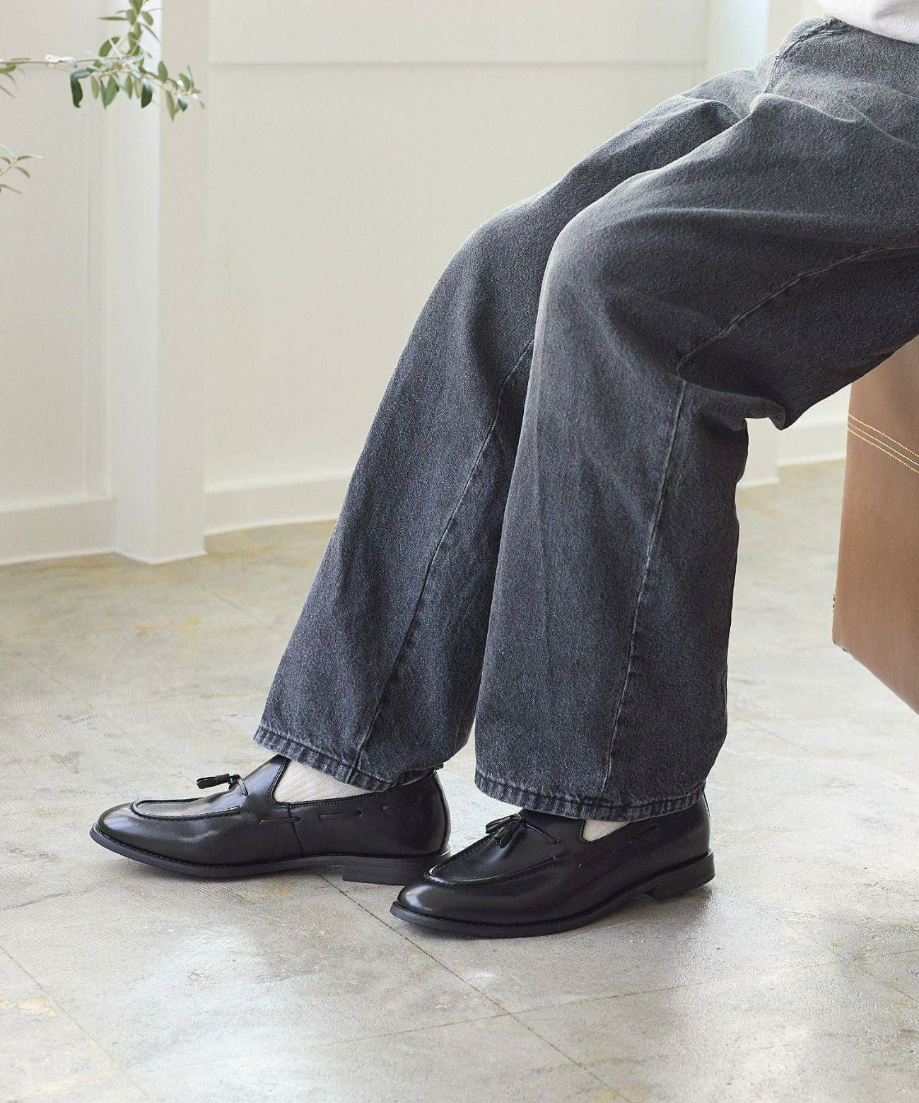 スリムタッセルローファー | andex shoes product ONLINE STORE