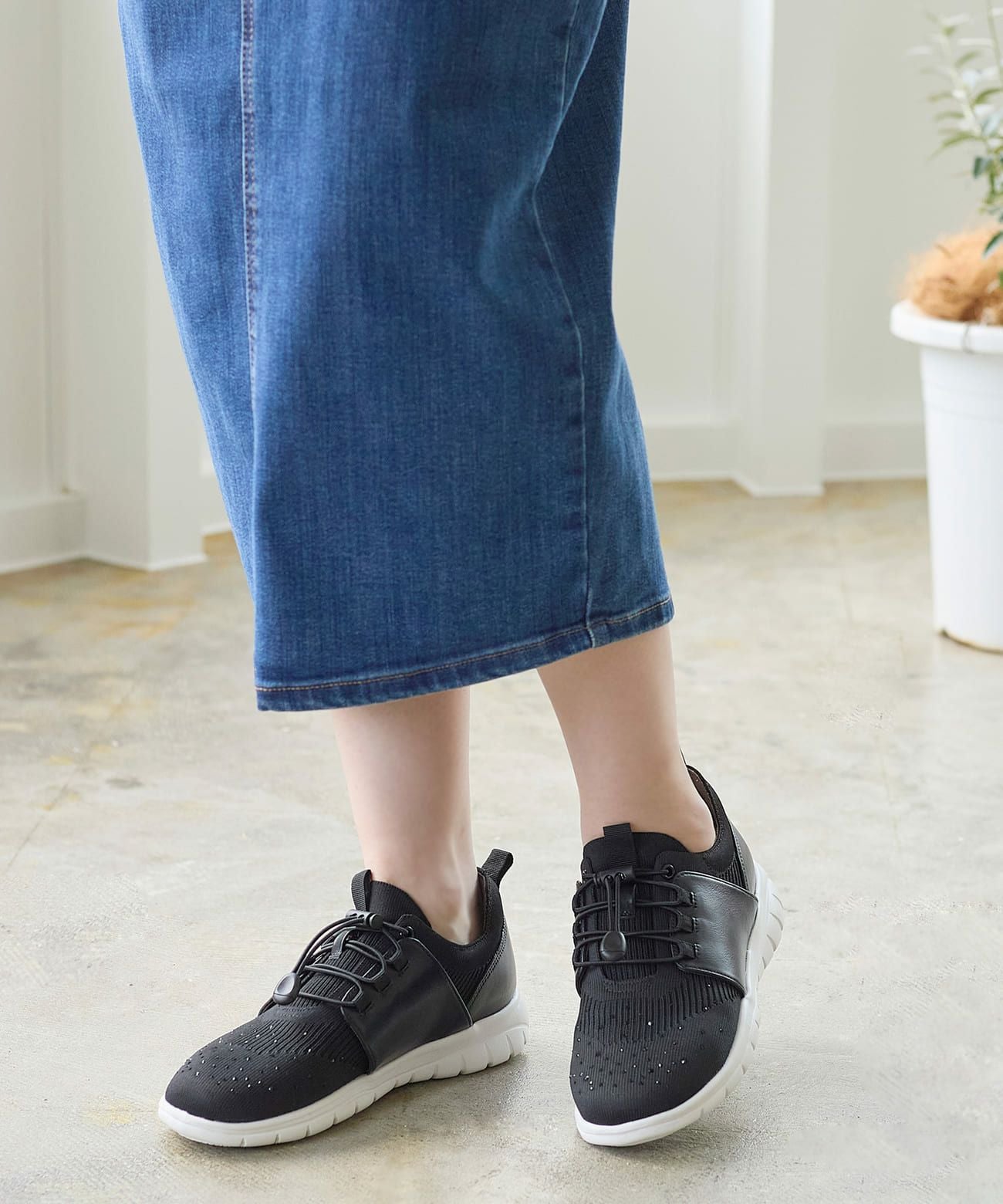 軽量 結ばない靴紐 ニットスニーカー | andex shoes product ONLINE STORE
