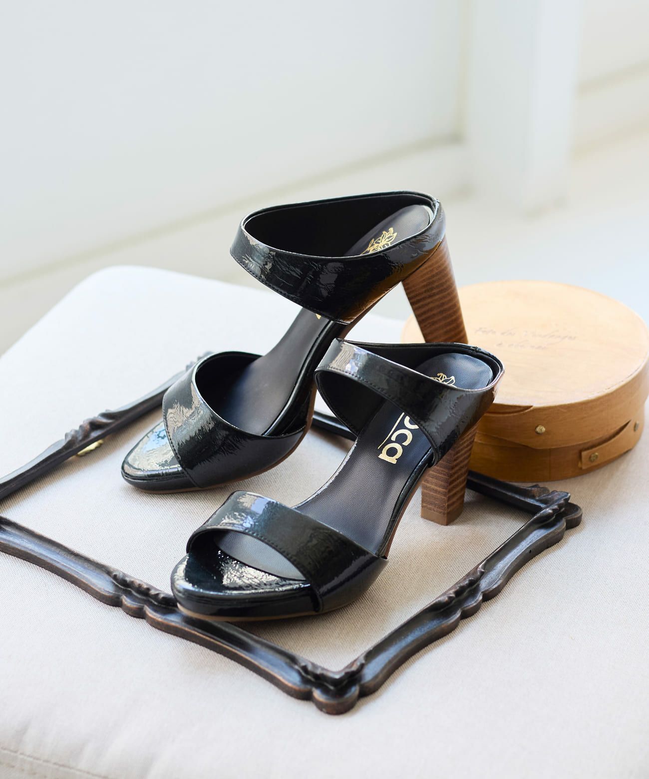 ストーム付き ダブルベルト ミュールサンダル | andex shoes product